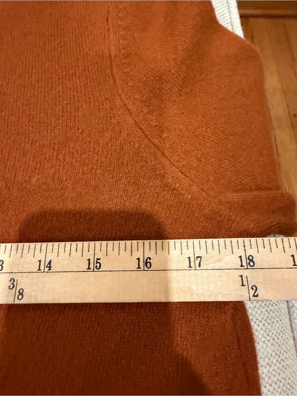 Charter Club Rust Cashmere Crewneck Sweater - Picture 5 of 6